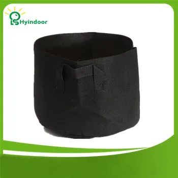 

15 Gallons Height 35 * Bottom Diamter 45cm Balcony Garden Pots Non Woven Planting Grow Bags With Handle