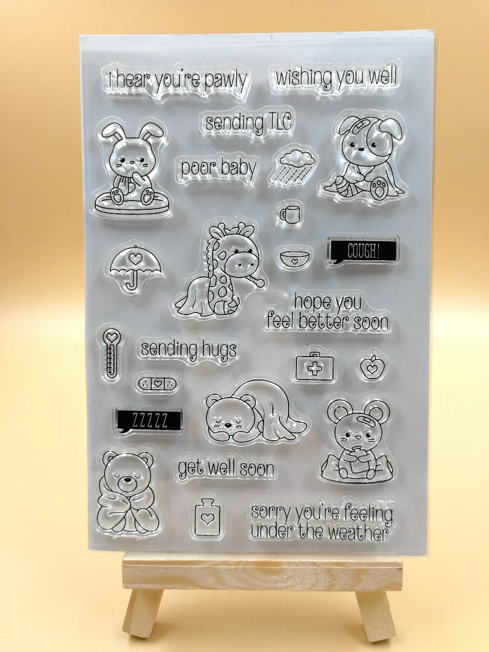 

Get well soon Transparent Clear Silicone Stamp/Seal for DIY scrapbooking/photo album Decorative clear stamp/