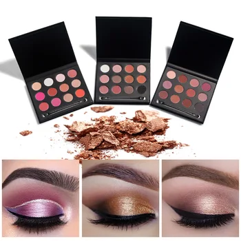 

HUAMIANLI Eye Shadow Plate New 12-color High-gloss Matte Eye Shadow Palette Silty Delicate Waterproof Lasting Easy Makeup