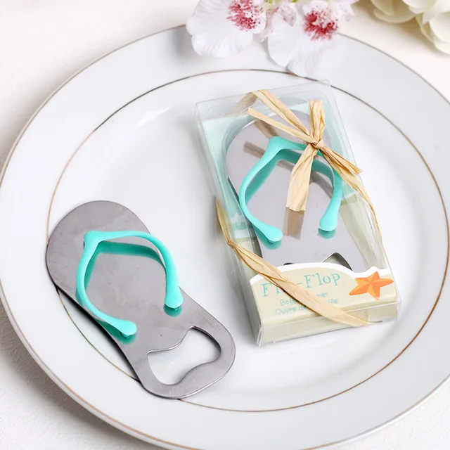 12pcs lot flip flop beer bottle opener wedding favors wedding gifts