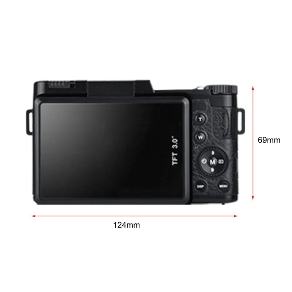 Professional 3.0 Inch LCD Display 1080P Video Digital Camera 4X Zoom 24MP Rotary Screen Selfie Digital Camera fotografica