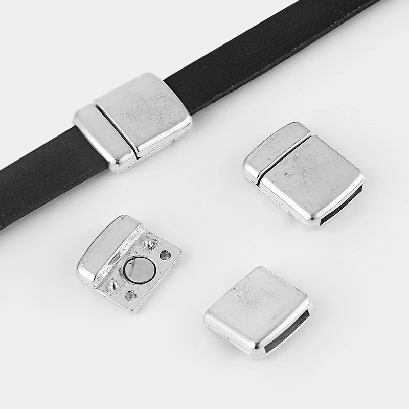 5sets Antique Silver Flat Strong Clasp Fit 6mm 12mm Flat