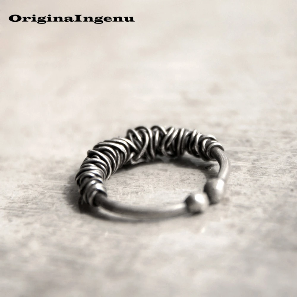 925 Серебряное кольцо, винтажное ювелирное изделие, шарм, богемный минимализм, креативный подарок на день рождения, уникальный подарок, женские кольца анильос для женщин