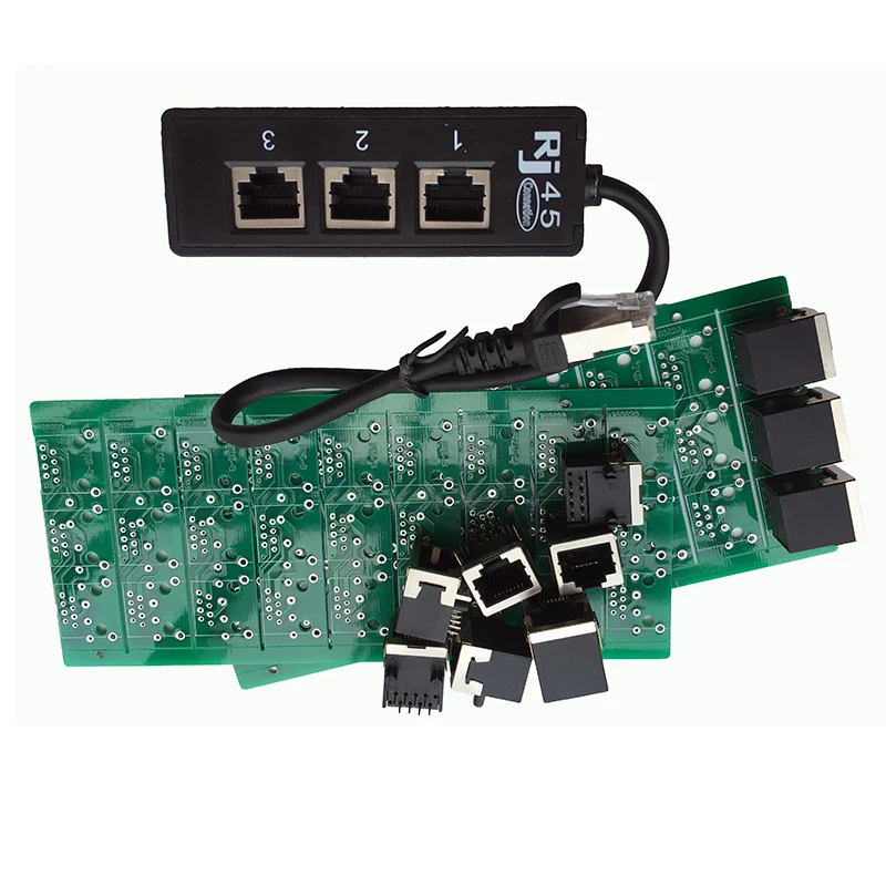 RJ45 1 3 гнезда Ethernet сетевой Удлинительный кабель LAN сплиттер Расширенный разъем