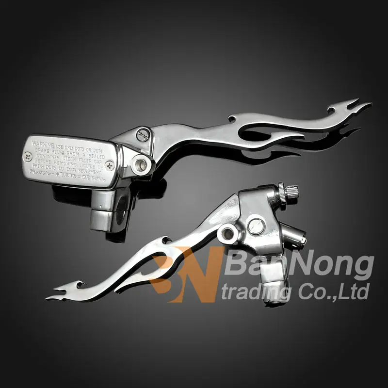 Motorcycle 1" 25mm Hydraulic Clutch Lever Mirror Seat Brake Master