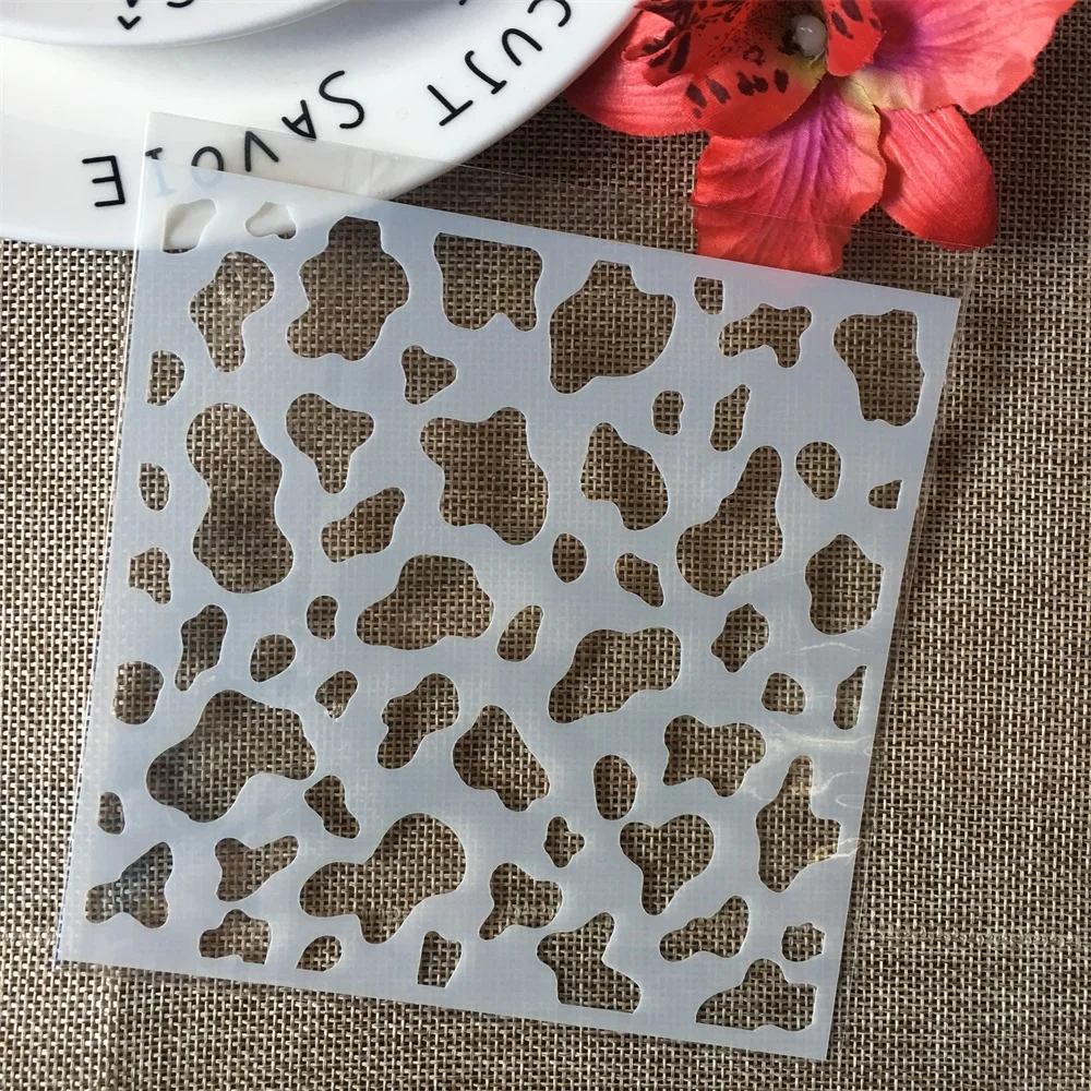 

5" Spot Texture DIY Layering Stencils Wall Painting Scrapbook Coloring Embossing Album Decorative Paper Card Template
