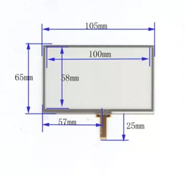 

10 шт./лот 105*65 мм новый 4,3-дюймовый GPS автомобильный навигатор MP5 MP4 резистивный рукописный сенсорный экран