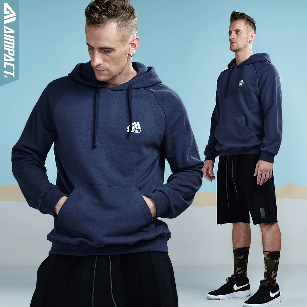 Aimpact 2018 New Cotton Men's Hoodies Sweatshirts Casual Hoody Men