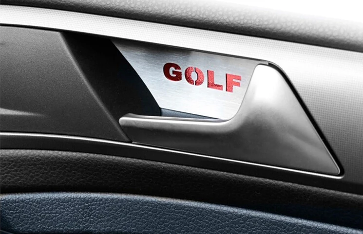 4PCS stainless steel Car interior door bowl handle cover trim for VW Golf 7 MK7