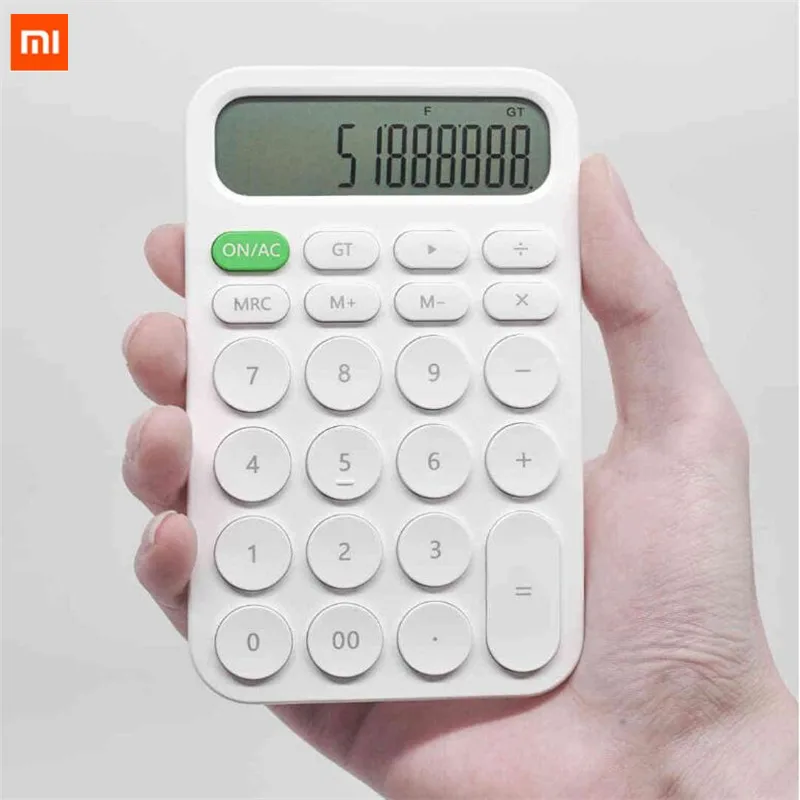 

Xiaomi Youpin MIIIW 12 Digit Electronic Calculator Simple Design LED Display Calculation Tool For Office Work Student Stationery