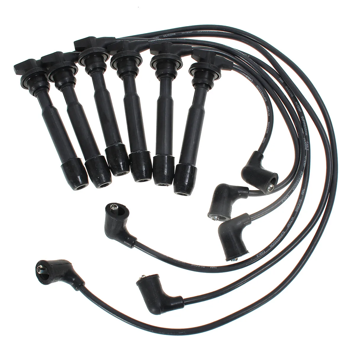 

6Pcs 3878 Ignition for Spark Plug Wire Set Coil Lead N/R For HYUNDAI SANTA FE/SONATA/TIBURON for KIA MAGENTIS/OPTIMA 1999-2007
