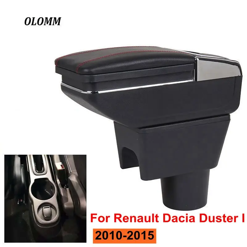 Armrest box For Renault Dacia Duster I 2010 2015 central Store content