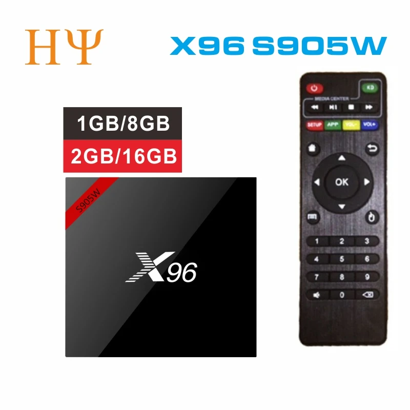 

10PCS/LOTS Original X96 Android 7.1 TV BOX Amlogic S905W Quad Core 2GB 16GB support 4K 2.4GHz WiFi Media Player X96 MINI 1G 8G