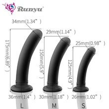 Smooth Surface Soft Silicone Anal Plug Waterproof Simulation Penis Butt Plug Dildo Masturbator No Vibrator Sex Toy for Men Women
