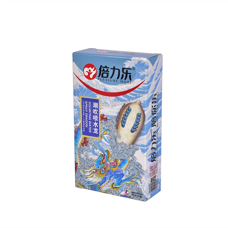 3PCS/1PCS Contraceptives Big Particle Spike Condom for Men Sex Products Dotted Thread Ribbed G Point Latex Condoms