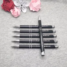 DIY любимый бизнес новейшая модель дизайн Металлическая черная шариковая ручка на заказ Печать с вашим текстовый логотип металлическая ручка с логотипом