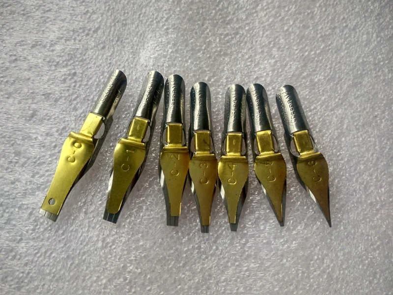 Peças para um Nib para Dip 7 Lote da Série c Script Inglês Caligrafia Caneta Nibs Góticas 8 C Script Inglês Caligrafia Caneta Nibs Góticas Nib para Dip