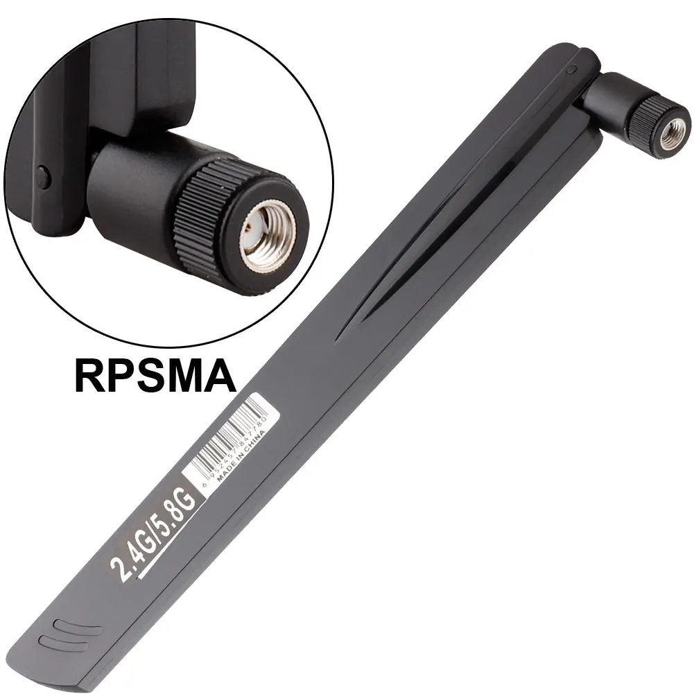 

1PC RPSMA 2.4G 5.8G Wifi 8DBI LTE Connector Antenna for Huawei Router