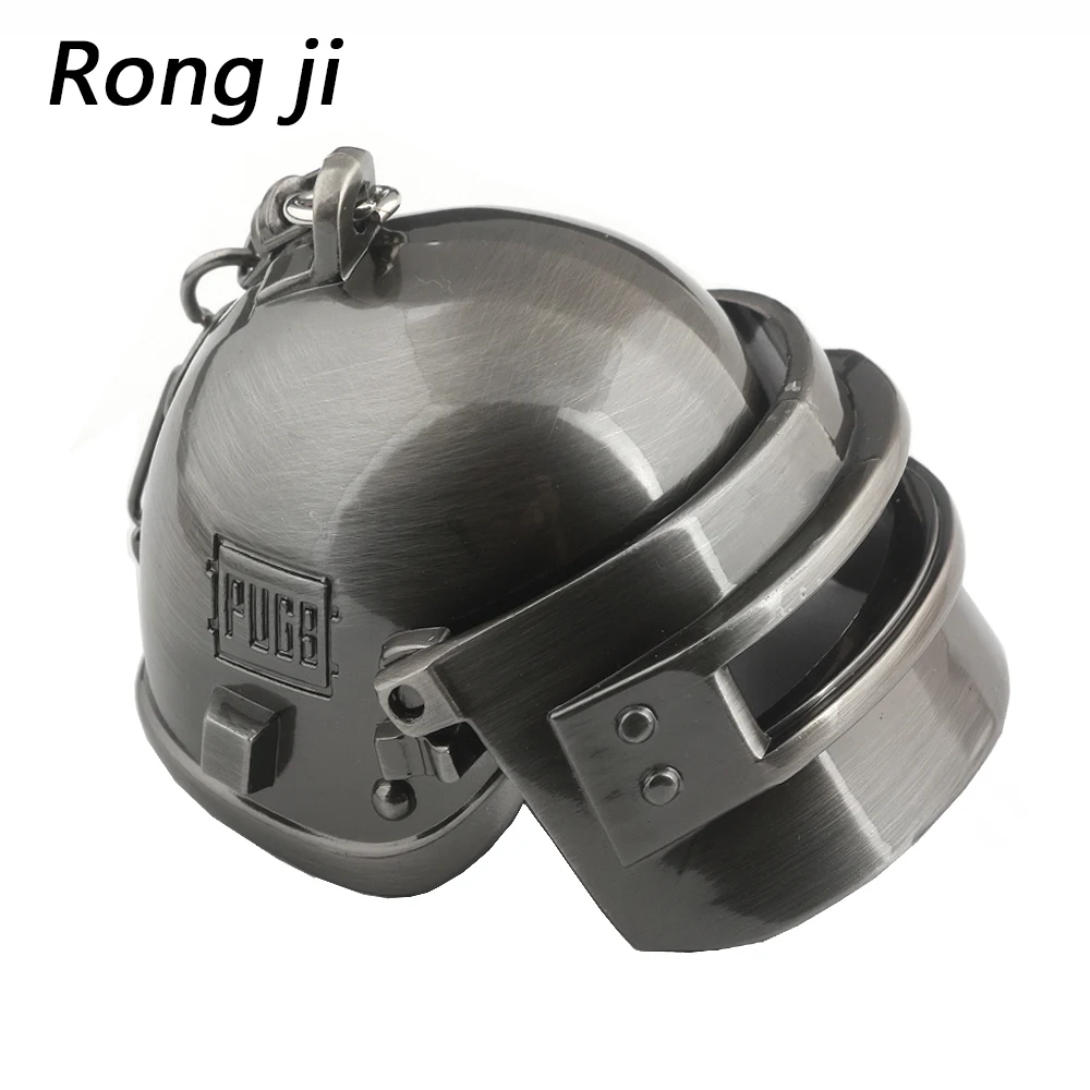 

Game Playerunknown's Battlegrounds Special-Forces Level 3 Helmet 3D Pendant PUBG Can Opene&Closed Keychain Keyring