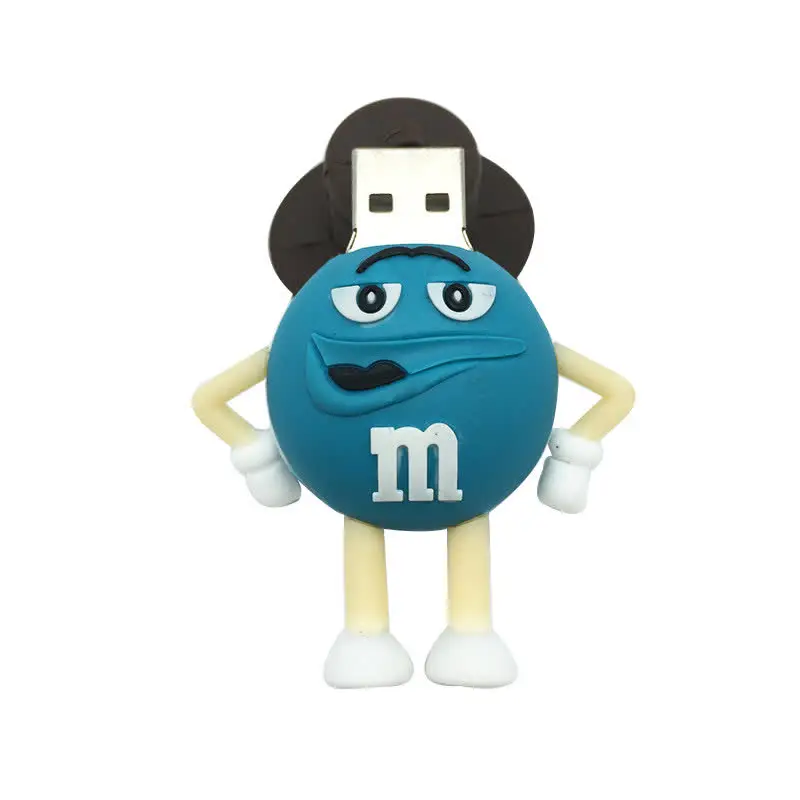 Usb флеш-накопитель с героями мультфильмов M chocolate beans usb 2,0 4 ГБ 8 ГБ Флешка 16 ГБ 32 ГБ 64 Гб 128 ГБ usb-носитель Флешка