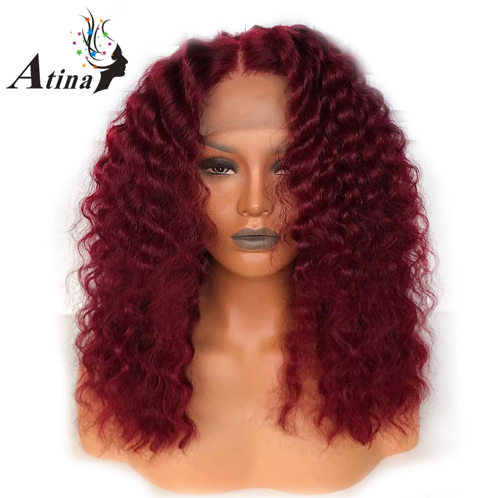 

99J Burgundy Red Ombre Colored Invisible 360 Lace Frontal Human Hair Closure Wigs Pre plucked With Baby Hair Brazilian Remy Hair