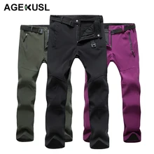 TWTOPSE зимние мужские и женские походные брюки водонепроницаемые ветрозащитные спортивные теплые флисовые брюки походы, кемпинг, катание на веосипеде лыжные штаны