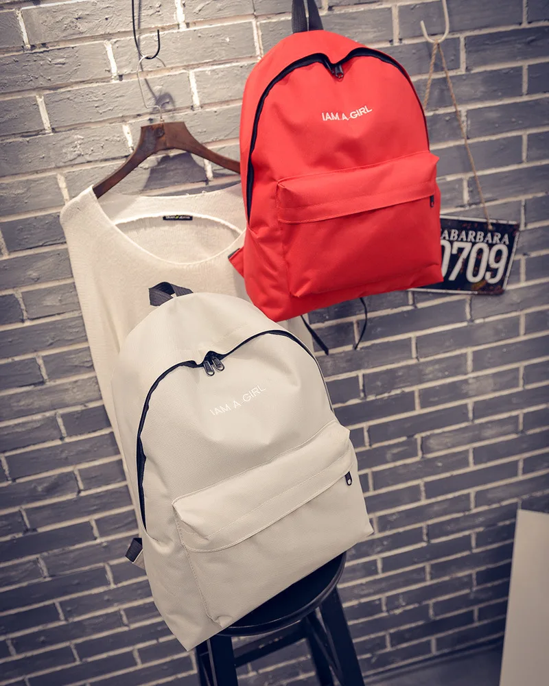 Mochila Escolar холщовые ни один рюкзак KPOP в 2016 Новый южнокорейский ulzzang я девушка Цвет