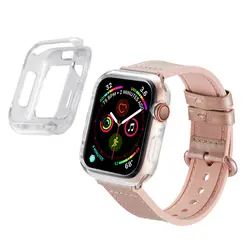 Новый прозрачный чехол для Apple Watch Band 44 мм 40 мм Полный протектор чехол для iwatch серии 4 Мягкий чехол из ТПУ рамки интимные аксессуары