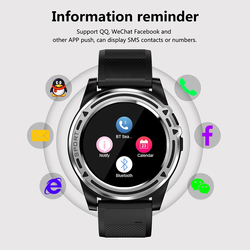 DT18 Smart SIM 2G GSM Phone Watch Man Sport Bracelet Camera Music Bluetooth Steps Calorie Distance Activity Tracker Color Screen