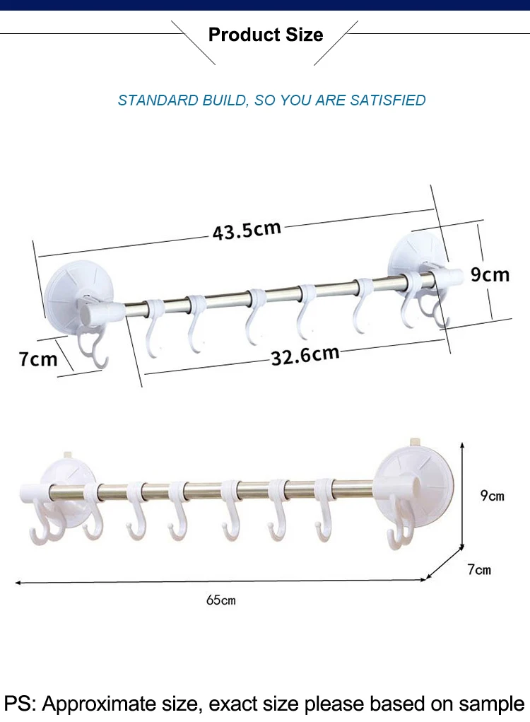 POSEPOP Ванная комната Кухня стены 7 крючков мощное вакуумное присасывание чашки вешалка крючки для украшения дома халат крючки для полотенец стойки