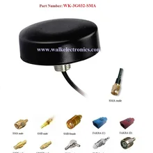 SMA разъем, 47(диаметр) x14mm маленький размер водонепроницаемый IP67 открытый GSM 3g антенны винтами, 3G GSM Автомобильная антенна