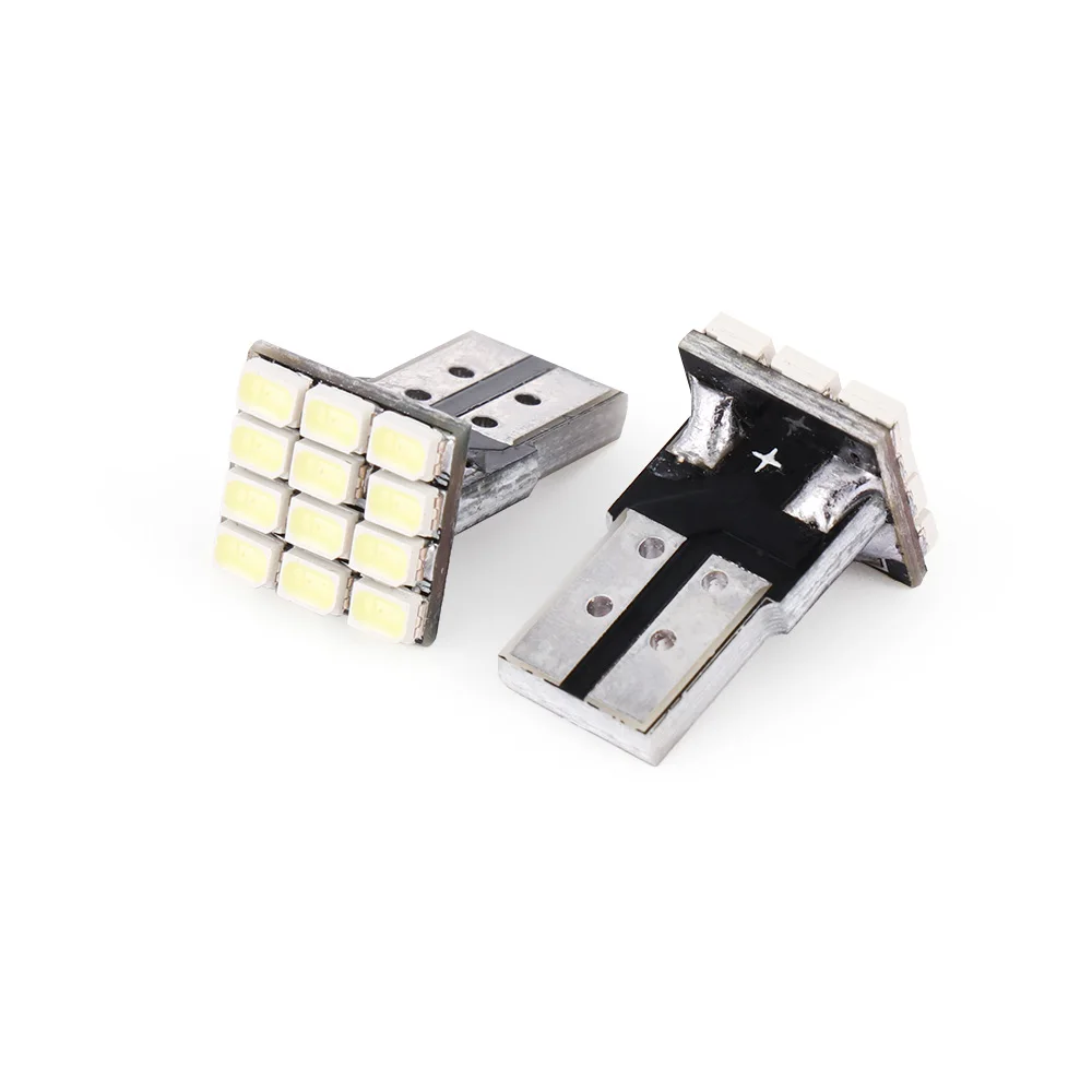 2 шт. W5W Canbus Белый 3020 1206 12SMD задний фонарь для приборной панели автомобиля