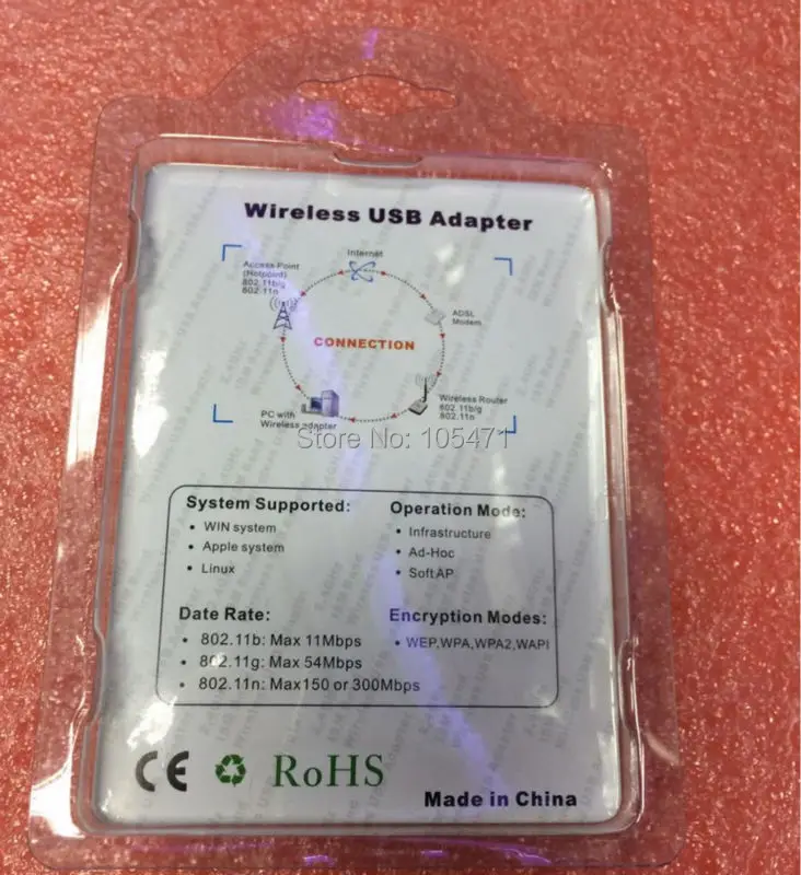 USB wifi адаптер 150 Мбит/с usb wifi ключ RT3070 чипсет поддержка DVR/tv с antana