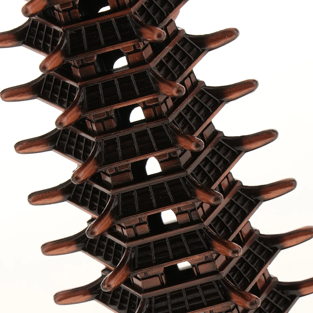 Aquarium Ornament - ORIENTAL TOWER - fish tank decoration pagoda figurines Gift for Students Scholar Attaching