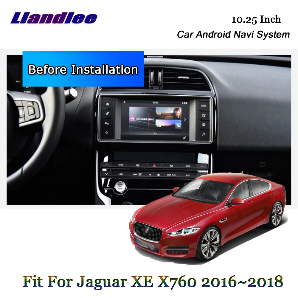 Sale Liandlee 10.25Inch Android For Jaguar XE XEL X760 2015~2018 Stereo Tesla style Video Carplay Map GPS Navi Navigation Multimedia 1