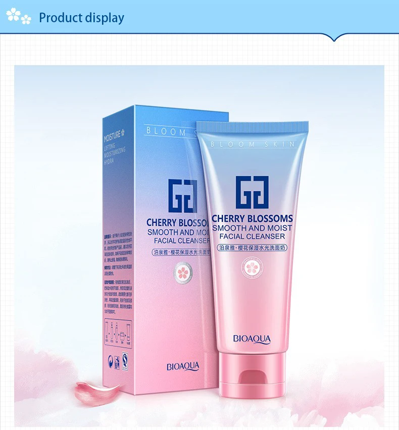 OMY LADY BIOAQUA Sakura водный свет нежная очищающая пена увлажняющий, питательный чистое масло глубокое и мягкое средство для снятия макияжа гель