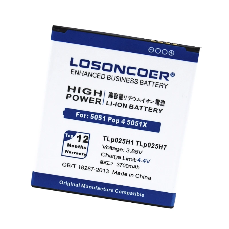 Losoncoer TLP025H7 3700 мА/ч, TLP025H1 для Alcatel OneTouch Idol 4 OT-5051D OT-5051X 5051X 5051J 5051 м 5051D хорошее качество Батарея