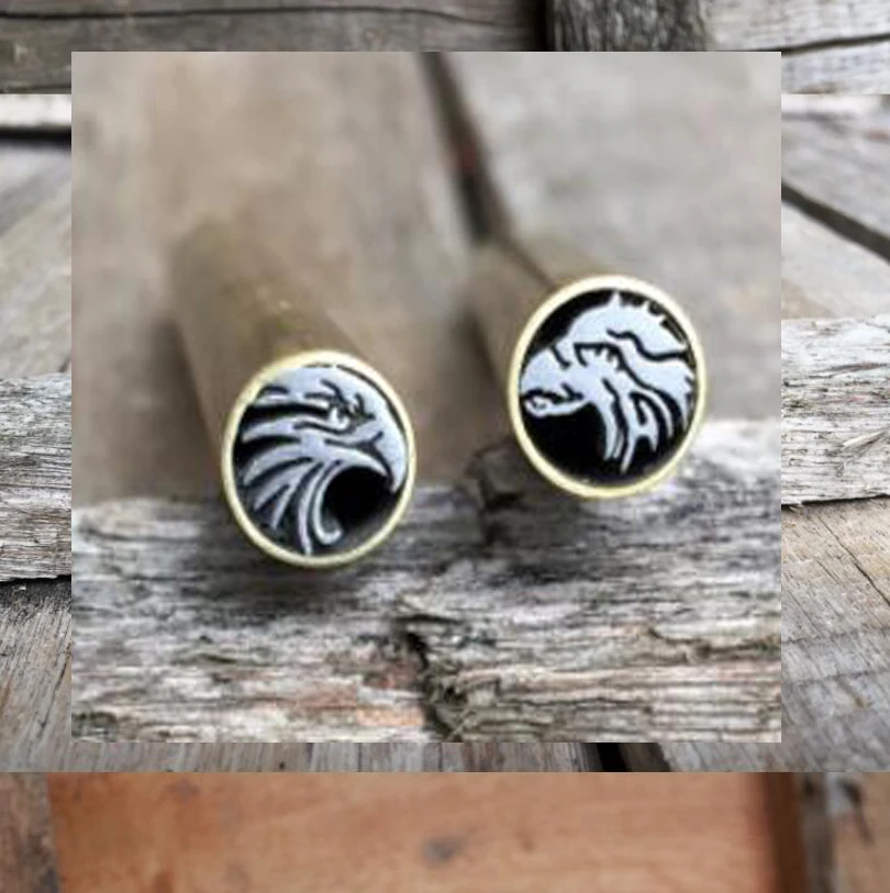 Buy Knife shank Mosaic eagle Rivets 45mm nail Brass