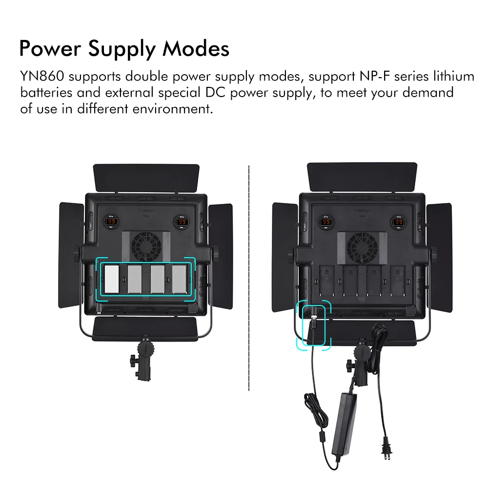 YONGNUO-YN860-3200K-5500K-Bi-Color-Temperature-Pro-LED-Video-Light-Fill-Light-CRI-95-w (3)