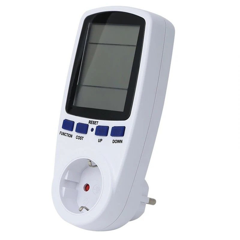 

EU US Plug Socket Digital Voltage Wattmeter Power Consumption Watt Energy Meter KWh AC 230V 120V Electricity Analyzer Monitor