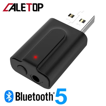 

CALETOP 5.0 Bluetooth Transmitter Receiver TV 2 IN 1 3.5mm AUX HIFI Stereo Audio USB Mini Wireless Adapter For Speakers Car PC