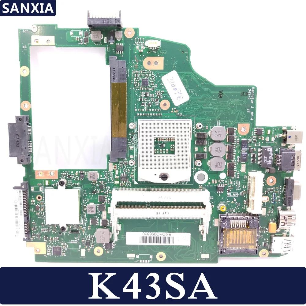Материнская плата KEFU K43SA для ноутбука ASUS K43S A43S X43SA A43SA K43 протестированная