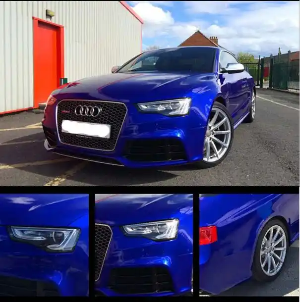 Revestimiento para coche metálico brillante azul medianoche estilo de