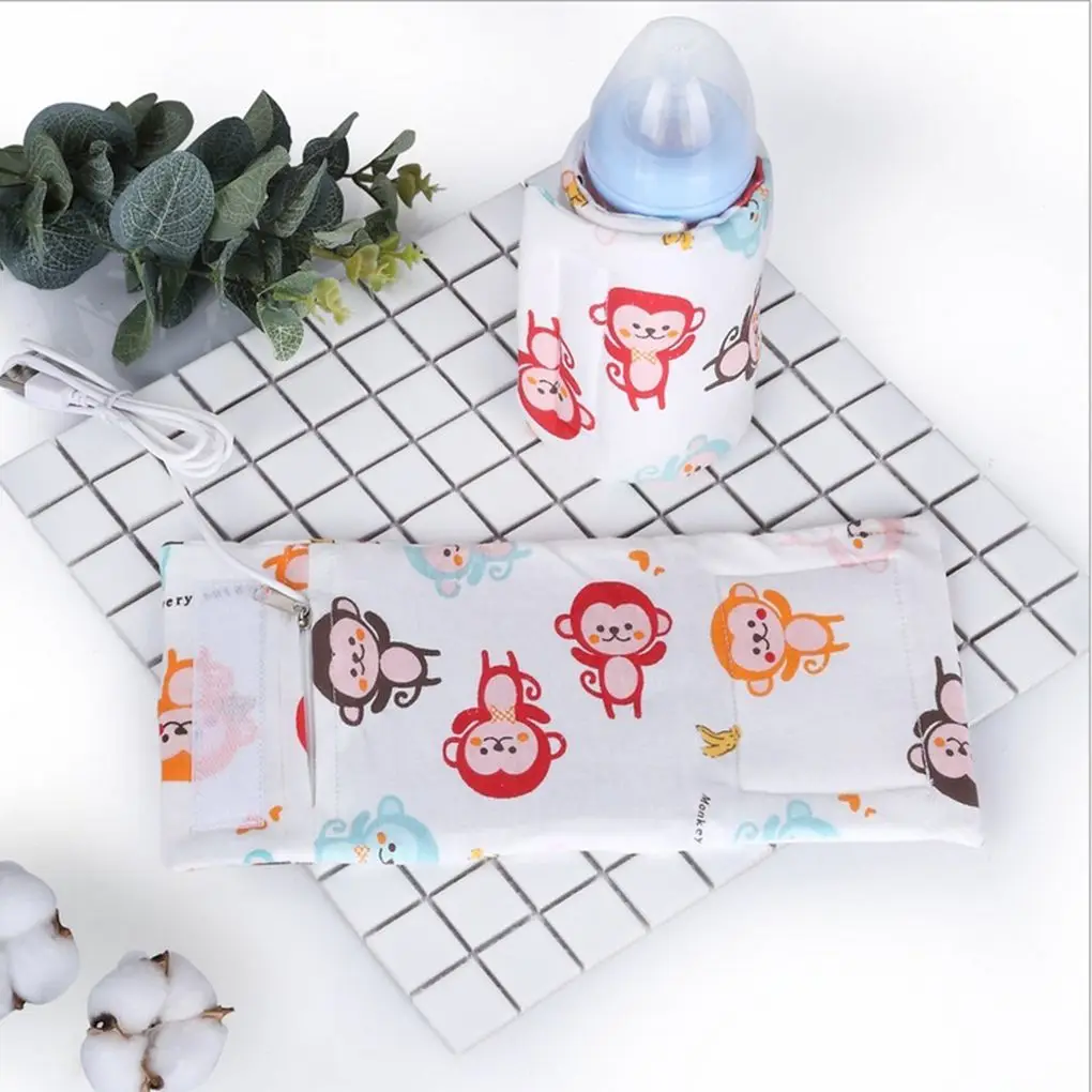 

USB Warmer Insulation Feeding Bottle Thermostat Outdoor Portable Milk Heating Detachable Liner Sandwich Insulation Design