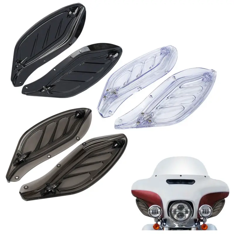 Motorcycle Adjustable Wind Air Deflector Kit For Harley FLHX FLHTC