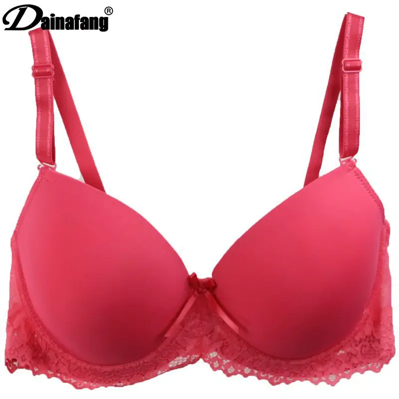 Женский кружевной бюстгальтер с чашками пуш ап и бантом|adjustable bra|comfort brabras for women |