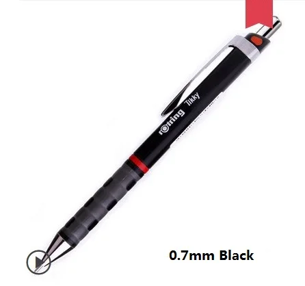 Rotring 0,35 мм/0,5 мм 0,7 мм/1,0 мм Tikky механический карандаш красный черный синий белый Plactis ручка держатель автоматический карандаш ручка для рисования - Цвет: 0.7mm Black