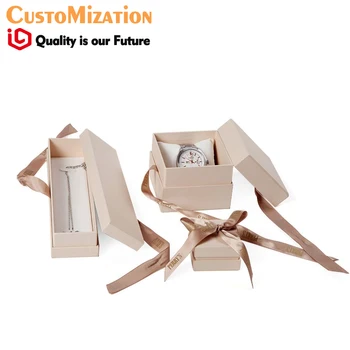 

Ribbon Luxury fashion gift packaging cardboard for jewlery watch