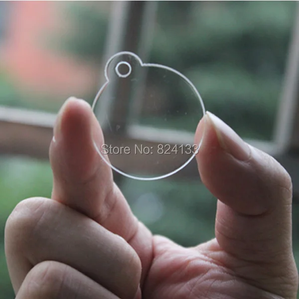 acrylic round tag-