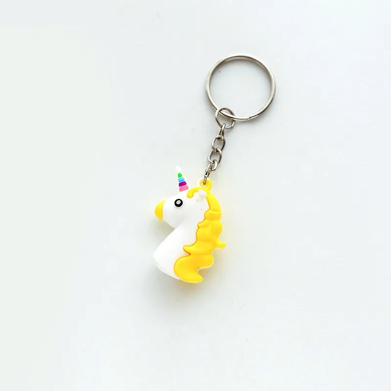 5Pcs Unicorn Silicone Keychain Birthday Party Decorations Kids Wedding Invitations Unicorn Party Ha - 32947830219
